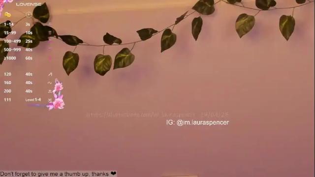 Thumbnail 1, _lauraspencer_'s Stream at Chaturbate, 1 month ago