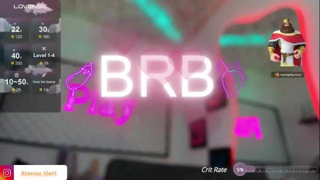 Thumbnail 2, atenea_klett_'s Stream at Chaturbate, 26 days ago