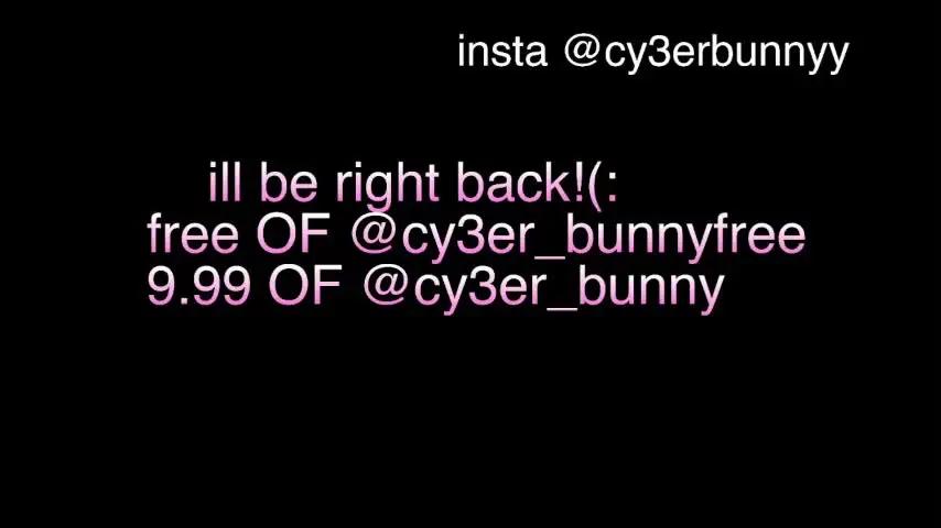 cy3erbunny Chaturbate