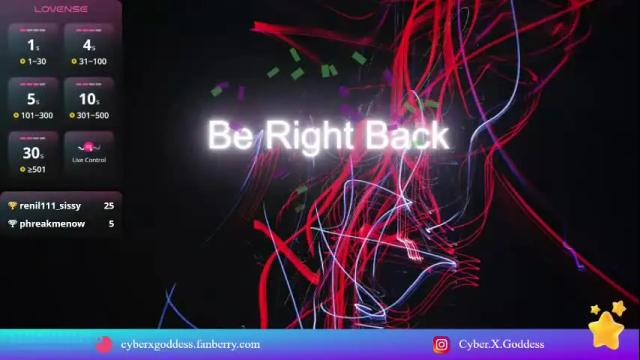 Thumbnail 2, cyberxgoddess_'s Stream at Chaturbate, 1 month ago
