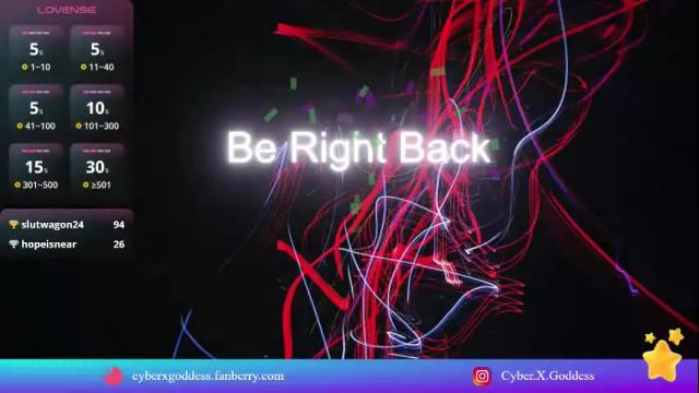 Thumbnail 3, cyberxgoddess_'s Stream at Chaturbate, 1 month ago