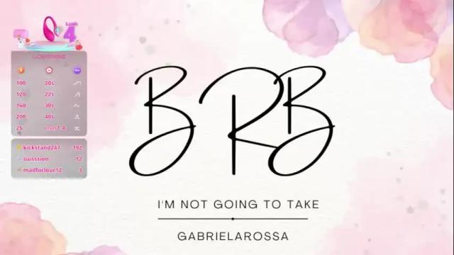 Image 10 of gabrielarossa Stream on Chaturbate on 1 month ago