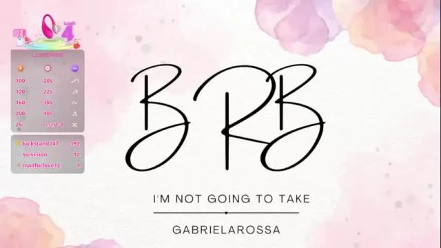 Image 12 of gabrielarossa Stream on Chaturbate on 1 month ago