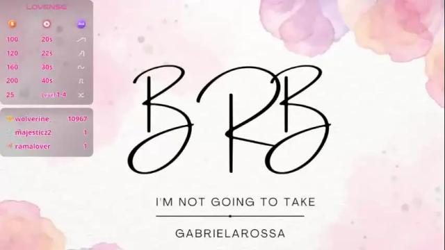 Thumbnail 2, gabrielarossa's Stream at Chaturbate, 4 days ago