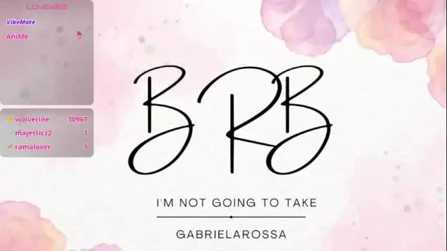 Image 6 of gabrielarossa Stream on Chaturbate on 5 days ago