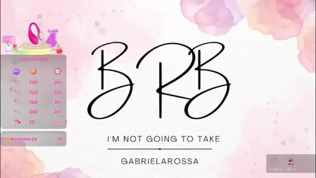 Image 8 of gabrielarossa Stream on Chaturbate on 1 day ago