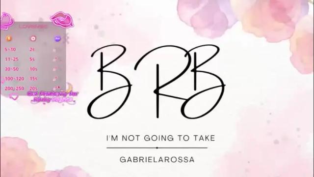 Image 8 of gabrielarossa Stream on Chaturbate on 1 month ago