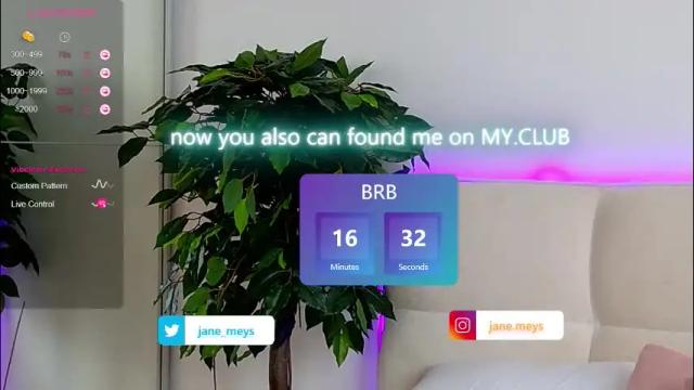 Thumbnail 1, jane_meys's Stream at Chaturbate, 1 month ago