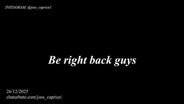 Thumbnail 1, joss_caprice's Stream at Chaturbate, 12 days ago