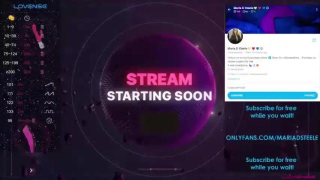 Thumbnail 1, mariadsteele's Stream at Chaturbate, 19 months ago