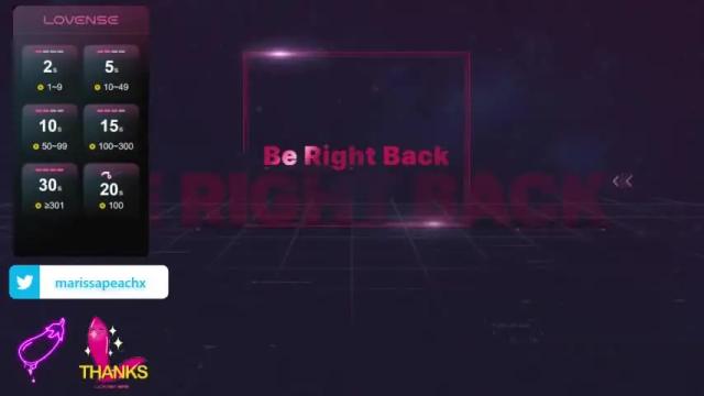 Thumbnail 1, marissapeach's Stream at Chaturbate, 21 months ago