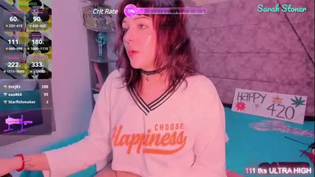 Image 12 of sarah_stoner Stream on Chaturbate on 6 days ago