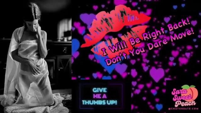 Thumbnail 3, sarasweetpeach's Stream at Chaturbate, 2 days ago