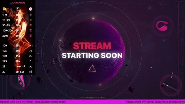 Thumbnail 1, sarasweetpeach's Stream at Chaturbate, 3 days ago
