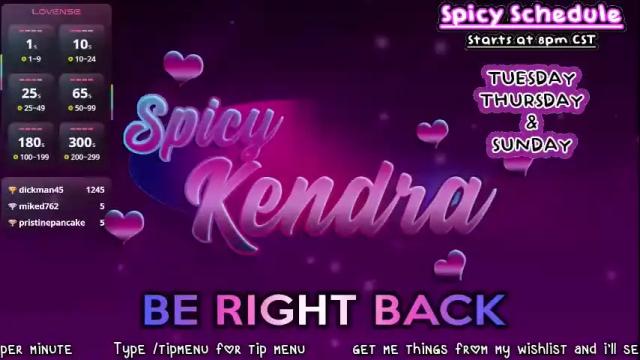 Image 7 of spicykendra Stream on Chaturbate on 1 month ago