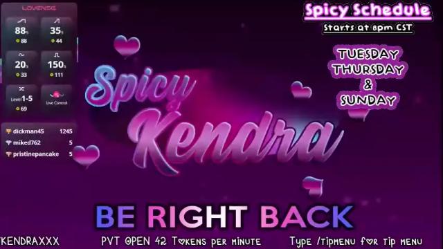 Image 8 of spicykendra Stream on Chaturbate on 1 month ago