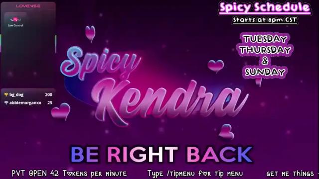 Image 12 of spicykendra Stream on Chaturbate on 14 days ago