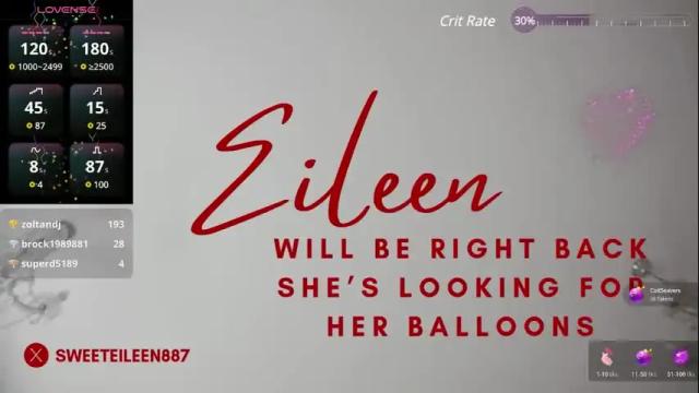 Image 11 of sweeteileen887 Stream on Chaturbate on 11 days ago