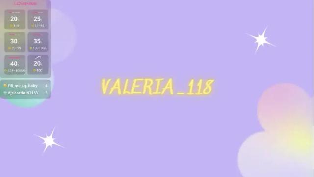 Image 11 of valeria_118 Stream on Chaturbate on 26 days ago