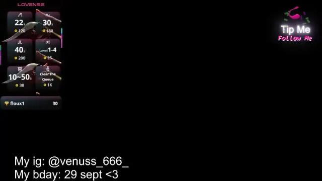 Thumbnail 2, venussx_x's Stream at Chaturbate, 1 month ago