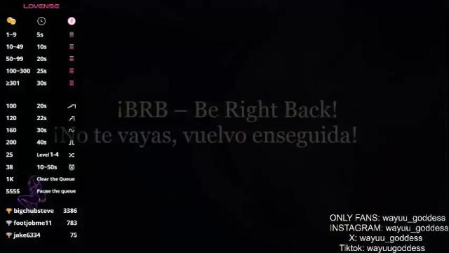 Thumbnail 3, wayuu_goddess's Stream at Chaturbate, 28 days ago